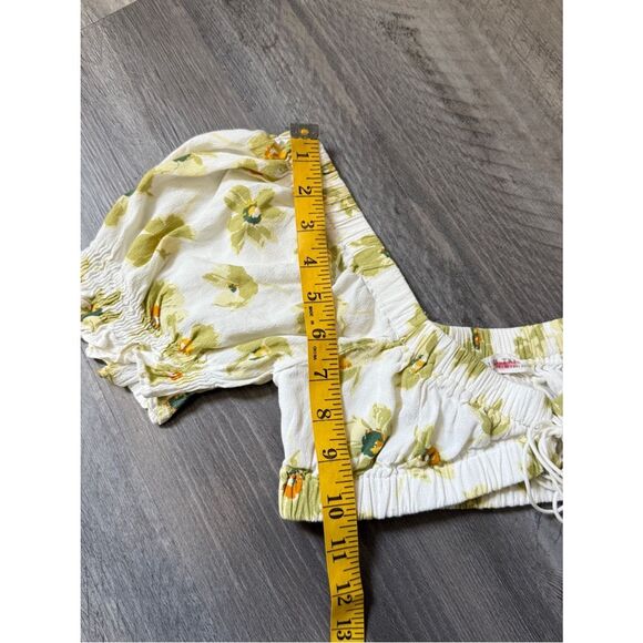 12th Tribe Floral Feminine Elastic Crop Top Small Festival Edgy - Picture 10 of 12